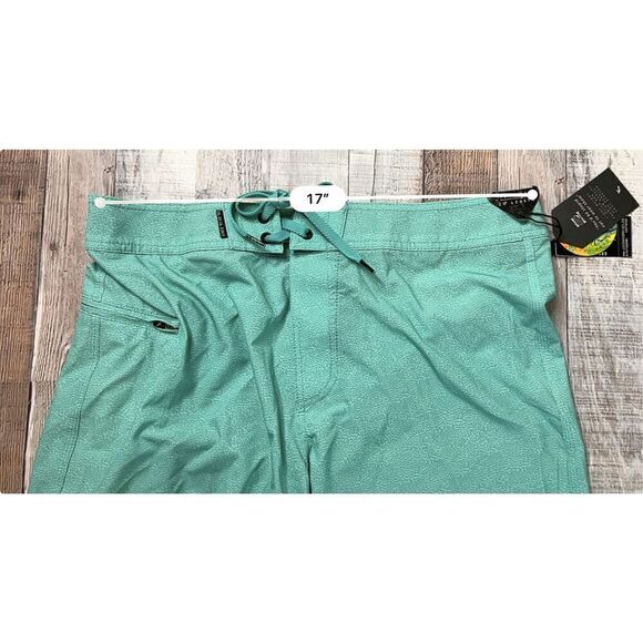 Lost Since 91 or 93 Throttle Bermuda Short $45 Aqua Casual Swim Trunks 32 Beach - Picture 10 of 13